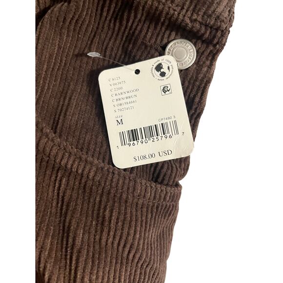 NWT We The Free Corduroy Short Overalls – Size Medium – Brown msrp $108 - Picture 10 of 10